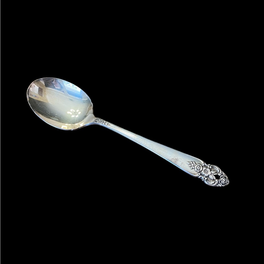 Vintage Sugar or Serving Spoon "Distinction" pattern by Oneida